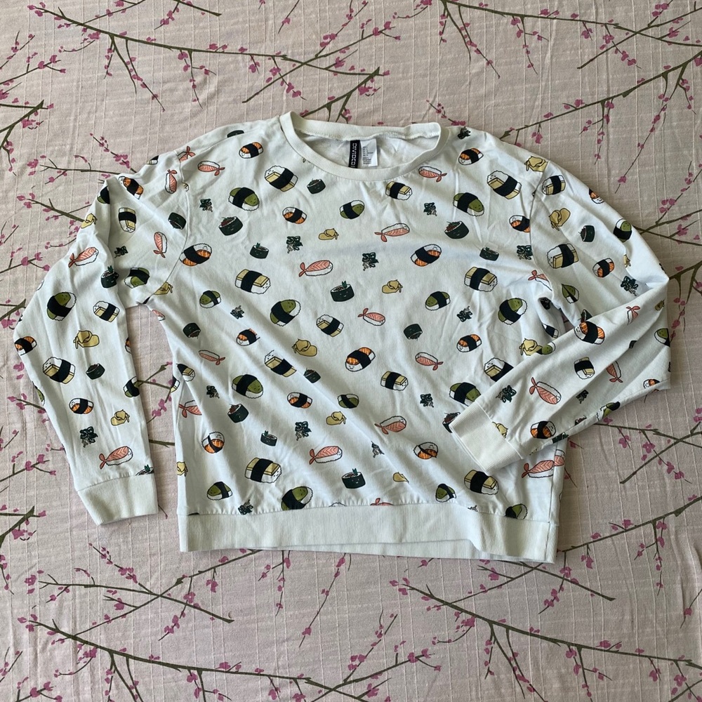 Sushi pullover crew neck